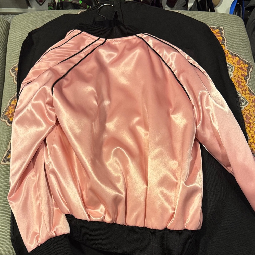 Celine Blush Satin Bomber Jacket - Picture 4 of 6